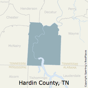 county hardin tennessee tn maps map